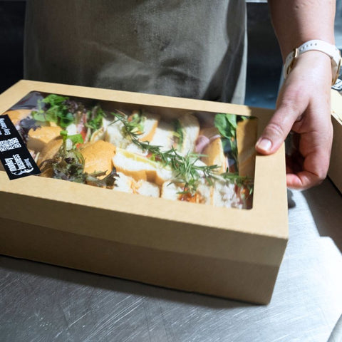 Gourmet Rolls - hands - Monkey Business Catering