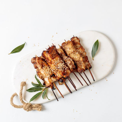 Hearty Hot Canapes - Chicken Skewers - Monkey Business Catering