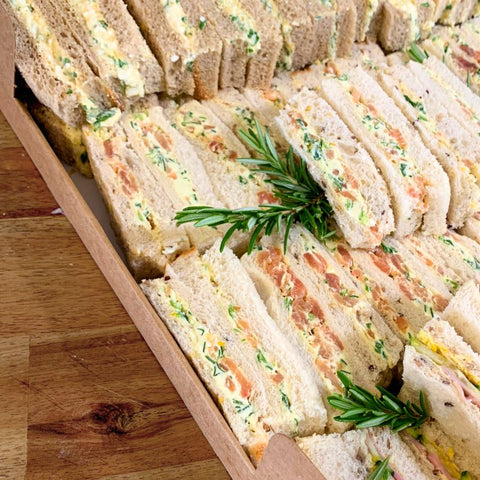 Ribbon Sandwiches - Finger Sandwiches - Platter Box - Monkey Business Catering