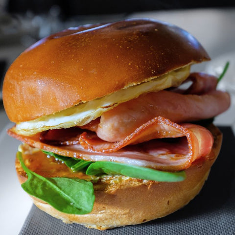 Breakfast Bacon and Egg Roll - Monkey Business Catering