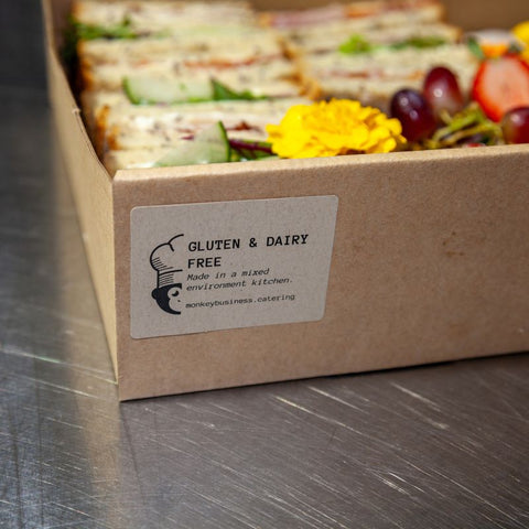 GF DF Wake Platter - Label - Monkey Business Catering