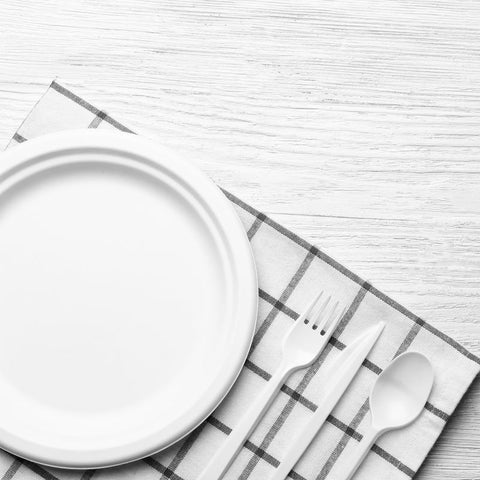Plate and Cutlery Pack - Monkey Business Catering